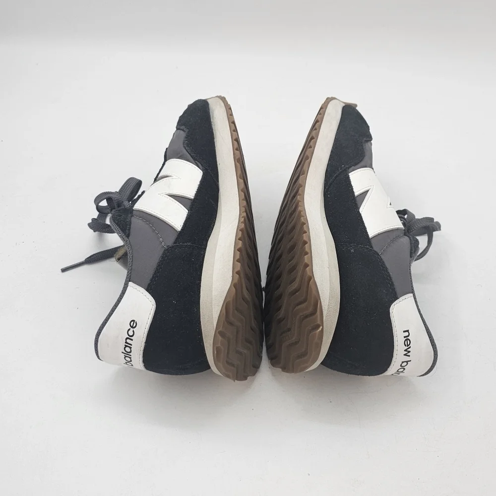 New Balance 237 Black Grey Gum Sneakers Men’s 8.5 Retro Casual Athletic